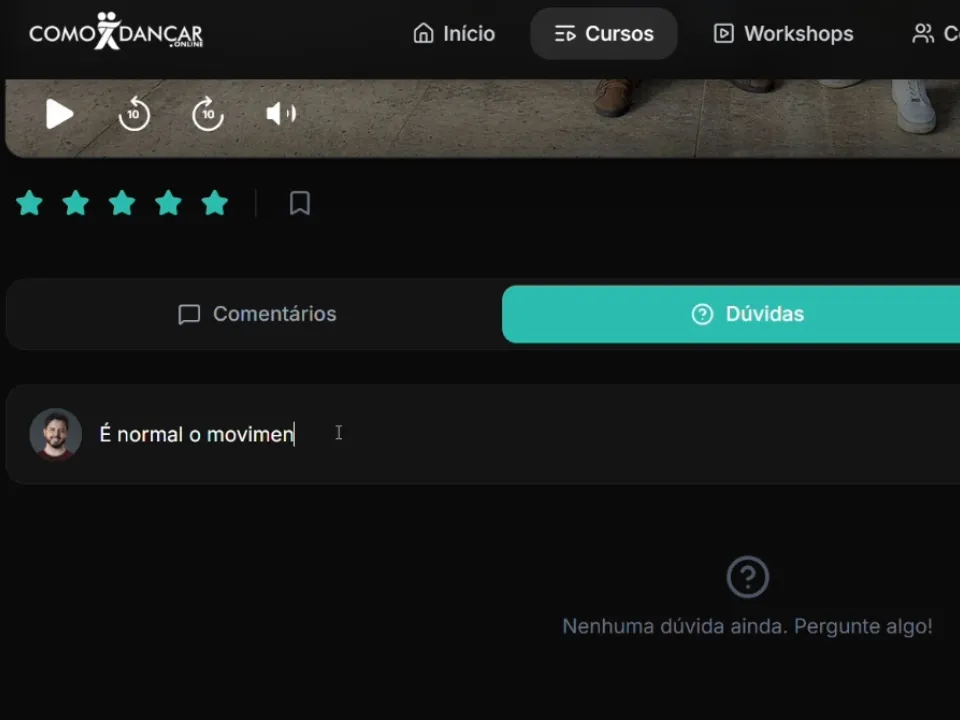Área de dúvidas